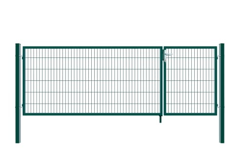 HOME DELUXE - Doppelflügel Gartentor ADITUS - Grün, 100 x 350 cm - inkl. Griff, Schloss, Schlüsseln und Bodenverriegelung I Gartenpforte Einfahrtstor Hoftür HOME DELUXE - Doppelflügel Gartentor ADITUS - Grün, 100 x 350 cm - inkl. Griff, Schloss, Schlüsseln und Bodenverriegelung I Gartenpforte Einfahrtstor Hoftür von Home Deluxe