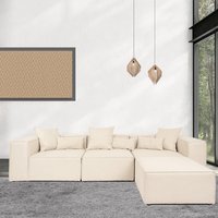 HOME DELUXE Modulares Sofa VERONA - L beige von Home Deluxe