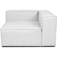 Modulares Sofa VERONA Rechtes Ecksofa - hellgrau von Home Deluxe