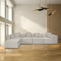 Modulares Sofa VERONA - XL hellgrau von Home Deluxe