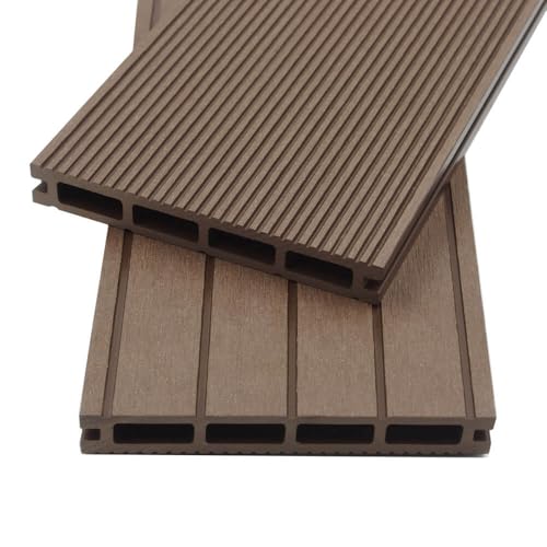 HOME DELUXE - WPC Terrassendielen SAMANA - Dunkelbraun, 10m² - Inkl. Unterkonstruktion und kompl. Zubehör I Terrassenboden Poolumrandung Balkonbelag HOME DELUXE - WPC Terrassendielen SAMANA - Dunkelbraun, 10m² - Inkl. Unterkonstruktion und kompl. Zubehör I Terrassenboden Poolumrandung Balkonbelag von Home Deluxe