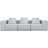 Sofa verona - i Größe m Hellgrau - (BxHxL) 327, 68, 119 cm - Home Deluxe von Home Deluxe