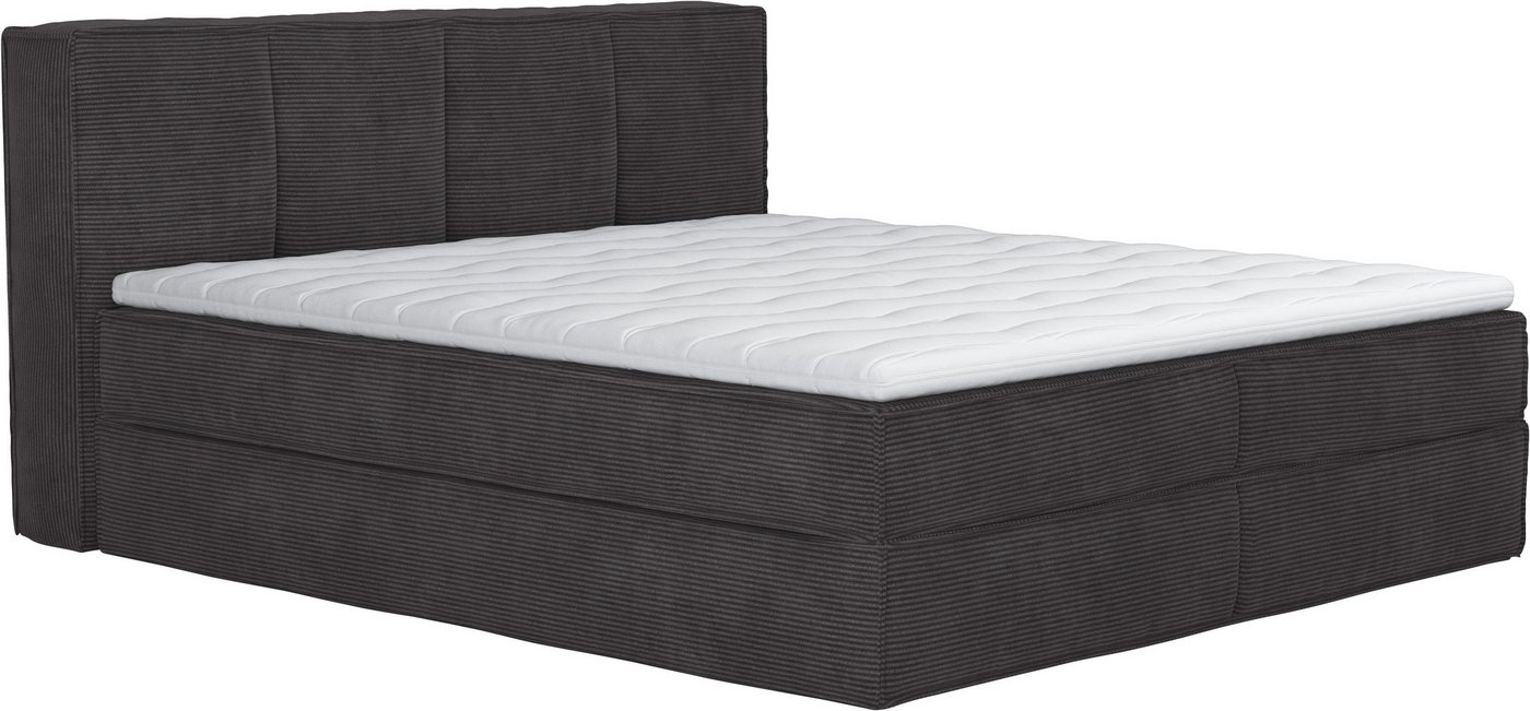 Home affaire Boxspringbett Sacy, Boxbett inkl. Topper, 2 Matratzen, Härtegrade H2, H3 und H4 wählbar von Home affaire