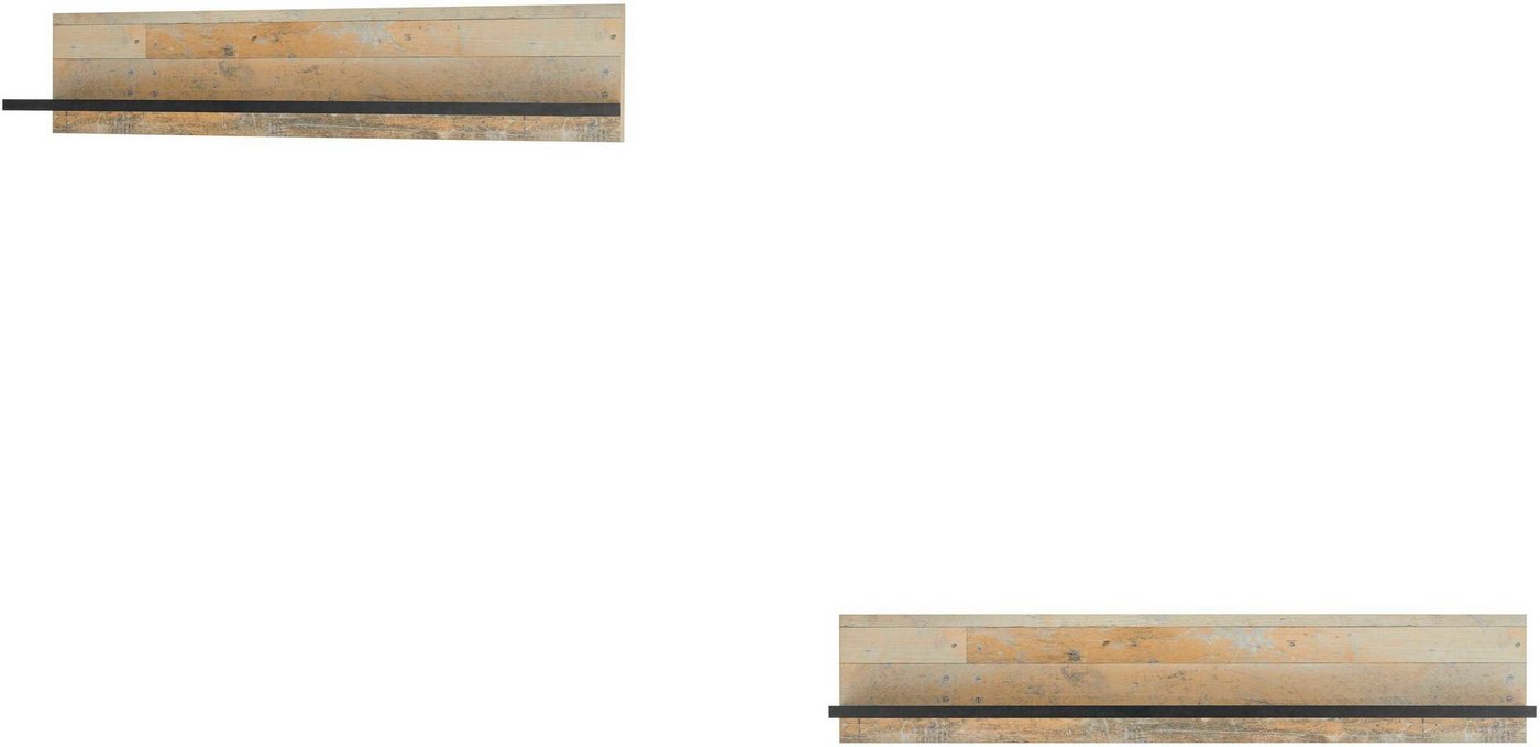 Home affaire Wandregal Sherwood, Breite 160 cm, in modernem Holz Dekor, 28 mm starke Ablageböden von Home affaire