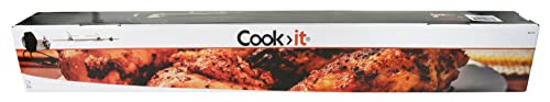 cozze Cook>it® Rotisserie Edelstahl für 3-/4-Brenner-Gasgrill in Stabiler Ausführung mit 10 × 10 mm Spieß von Home>it