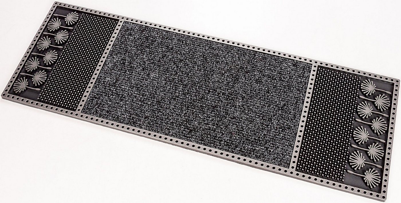 Fußmatte CC Clean Dandeli, Home2Fashion, rechteckig, Höhe: 8 mm, schmale Schmutzfangmatte, strapazierfähig, In- und Outdoor geeignet von Home2Fashion
