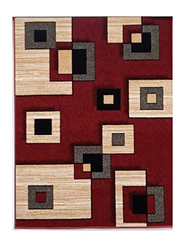Teppich Trendy 02 rot 56 x 110 von HomeRug