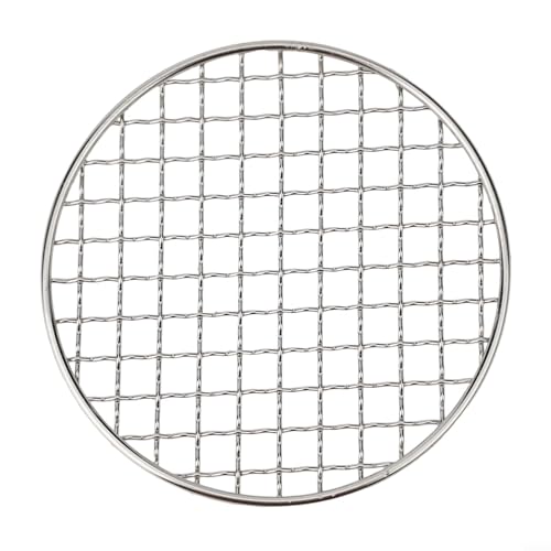 Homefurnishmall Rundes Grillnetz, Edelstahl-Mesh-Grillnetz, Mehrzweck-Grillrost, Tablett, Kreuzdraht, rundes Dampfkühlgitter (150 mm), IIQA5JX28CGR77I443XRD5XL von Homefurnishmall