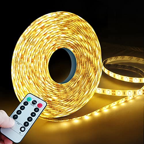 Homeleo 5 m lange 150 LED-Lichterkette, batteriebetrieben, wasserdicht, warm, für den Außenbereich, für Pavillon, Stall, Garten, Küche, Schrank, Golfwagen, Weihnachten, Halloween, Party, Schlafzimmer von Homeleo