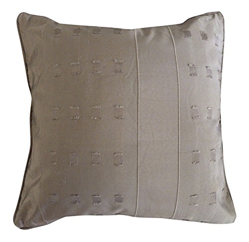 HomeMaison Taffeta Oriental Kissen, mit abnehmbarem Bezug Polyester 40 x 40 cm, Taupe, 40 x 40 cm von HomeMaison