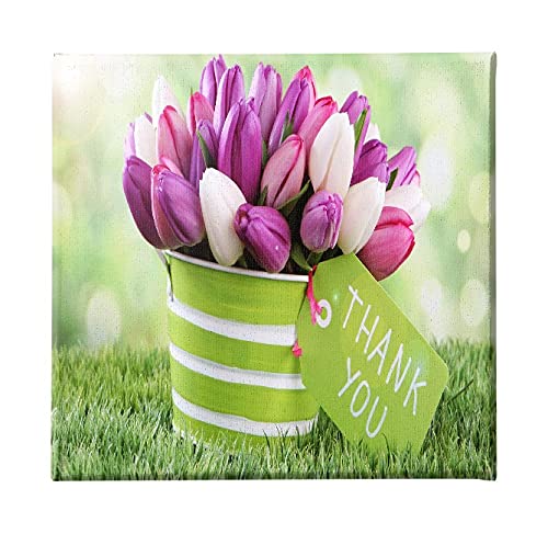 Homemania Wandbild, Blumen, Natur, für Wohnzimmer, Schlafzimmer, mehrfarbig, 60 x 3 x 60 cm, -HM20KNV60 x 60 – 276, Polyester, Holz von Homemania