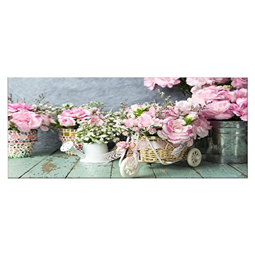 Homemania Wandbild, Blumen, Natur, für Wohnzimmer, Schlafzimmer, mehrfarbig, 70 x 3 x 100 cm, -HM20KNV70 x 100 – 80, Polyester, Holz von Homemania