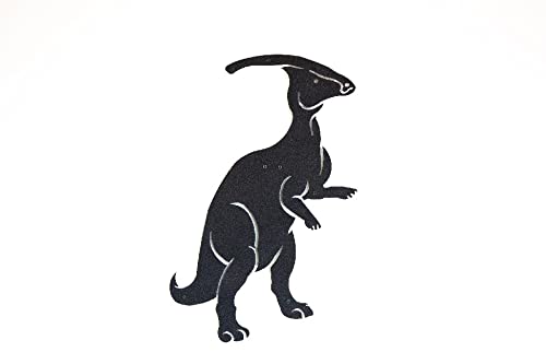 Homemania Wanddekoration, Dinosaurier, Wandhalterung, Buchständer, mit Regalböden, Metall, Schwarz, 32 x 0,15 x 51 cm, 32 X 0.15 X 51cm von Homemania