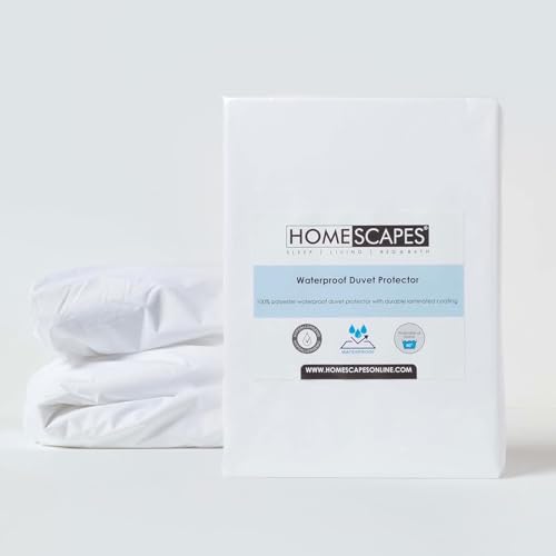 HOMESCAPES Wasserdichter Bettbezug 260x220 cm, Bettdeckenschoner wasserdicht, hypoallergen & waschbar von Homescapes