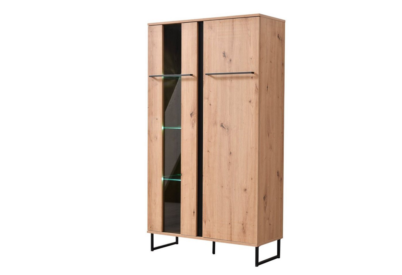 Homestyle4u Kommode Highboard Vitrine Wohnzimmerschrank Schrank Holz (Kein Set) von Homestyle4u