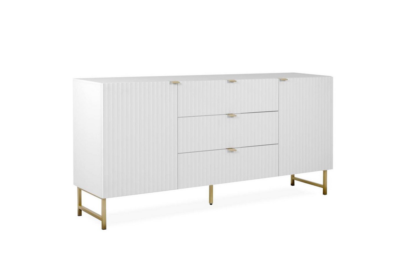 Homestyle4u Kommode Sideboard Holz Weiß Schrank Wohnzimmer (kein Set) von Homestyle4u