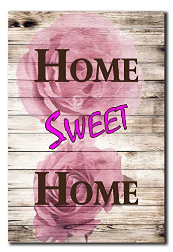 Hochwertiges Metallschild 30 x 20 cm aus Alu Verbund Home Sweet Home Deko Schild Wandschild von Homeyourself