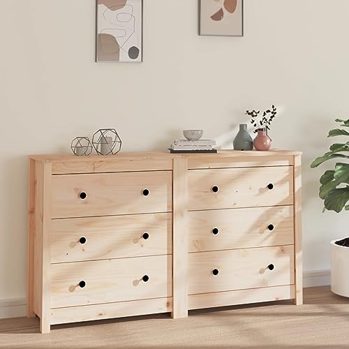 Hommdiy Sideboard 140x35x80 cm Massivholz Kiefer Hommdiy Sideboard 140x35x80 cm Massivholz Kiefer von Hommdiy