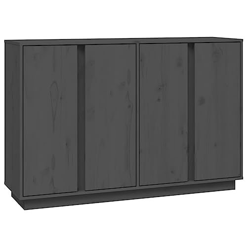 Hommdiy Sideboard Grau 120x35x80cm Massivholz Kiefer Hommdiy Sideboard Grau 120x35x80cm Massivholz Kiefer von Hommdiy