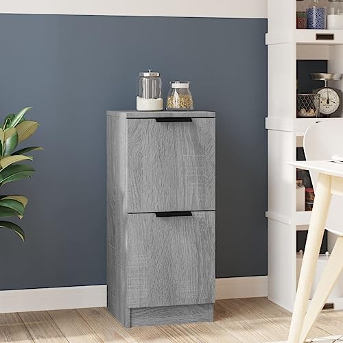 Hommdiy Sideboard Grau Sonoma 30x30x70 cm Holzwerkstoff Hommdiy Sideboard Grau Sonoma 30x30x70 cm Holzwerkstoff von Hommdiy