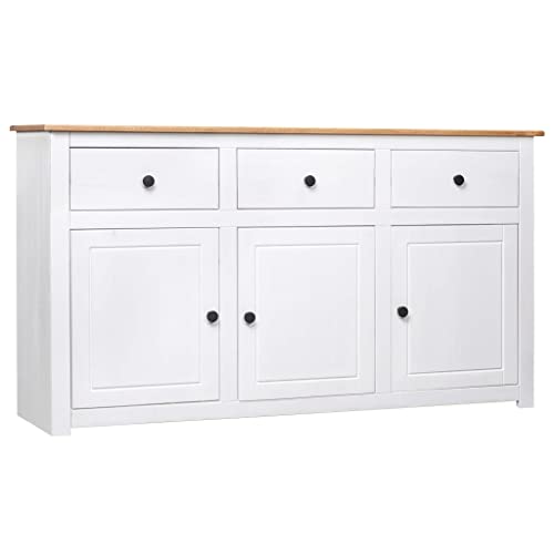 Hommdiy Sideboard Massivholz Panama-Kiefer 135 x 40 x 80 cm Wei? Hommdiy Sideboard Massivholz Panama-Kiefer 135 x 40 x 80 cm Wei? von Hommdiy