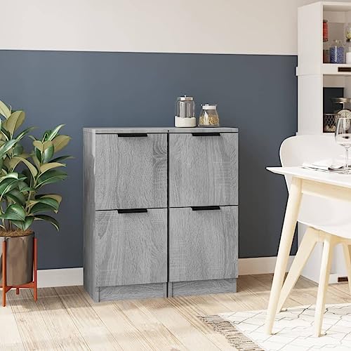 Hommdiy Sideboards 2 STK. Grau Sonoma 30x30x70 cm Holzwerkstoff Hommdiy Sideboards 2 STK. Grau Sonoma 30x30x70 cm Holzwerkstoff von Hommdiy