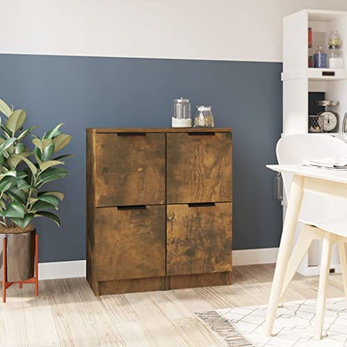 Hommdiy Sideboards 2 STK. Räuchereiche 30x30x70 cm Holzwerkstoff Hommdiy Sideboards 2 STK. Räuchereiche 30x30x70 cm Holzwerkstoff von Hommdiy