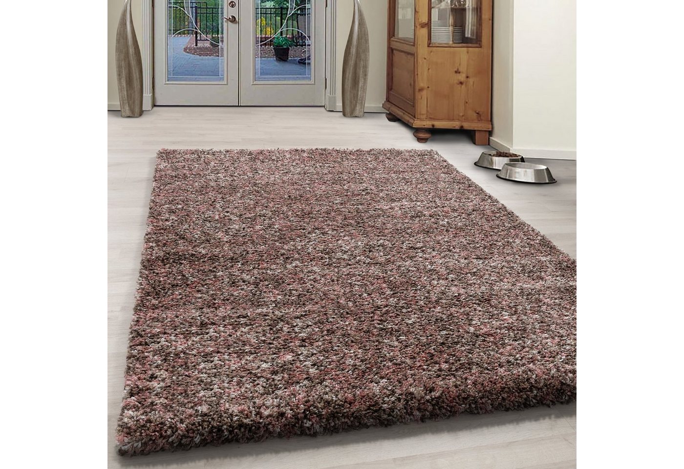 Hochflor-Teppich, Homtex, 60 x 110 cm, Modern Hochflor Teppich Flauschiger Langflor Teppich, Rechteckig von Homtex