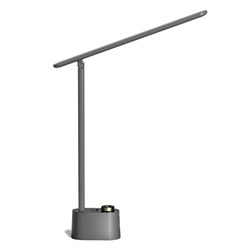 Honeywell Schreibtischlampe LED Desk Lamp mit A+C USB Tageslichtlampe Schreibtisch Tageslicht mit 3 Farbtemperaturen Dimmbar Augenschutz Tischleuchte Grau HWT-H01G von Honeywell
