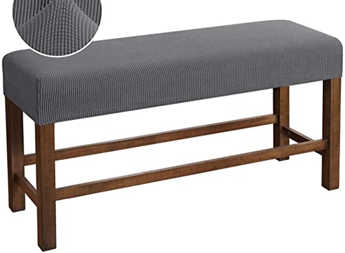 Samt Bezug Für Esszimmerbank ， Stretch Jacquard Bezug Für Sitzbank，Universal-Bezug Weich Für Esszimmer-Bank,abnehmbar Waschbarer，Sitzhocker Bezug Für Esszimmer Möbel ( Color : #2 , Size : 130-150cm/51 von Hoowarm