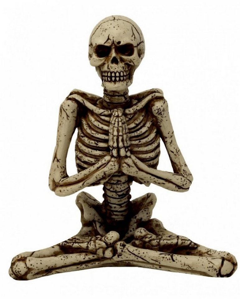 Horror-Shop Dekofigur Skelettfigur in Yoga Position 13 cm von Horror-Shop