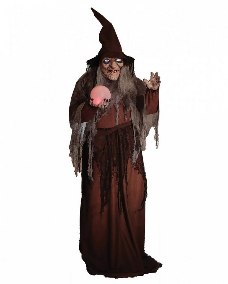 Horror-Shop Dekoobjekt Soothsayer Hexe Halloween Animatronic von Horror-Shop