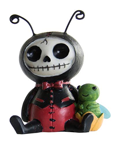 Horror-Shop Kleine Dots Furrybones Figur Marienkäfer - die Geschenkidee für Gothic Fans von Horror-Shop