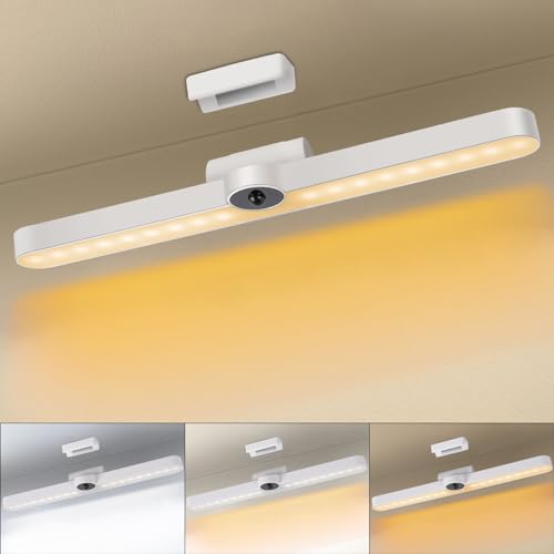 Unterbauleuchte Küche LED, Schrankbeleuchtung mit Bewegungsmelder, Dimmbar Led Leiste, Schranklicht Schrankleuchte LED Lichtleiste Batterie USB Wiederaufladbar, für Treppe, Küchen, Schränke und Wand von Hossom