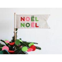 Noël Weihnachtsbaum Topper Fahne von HouseofHooray