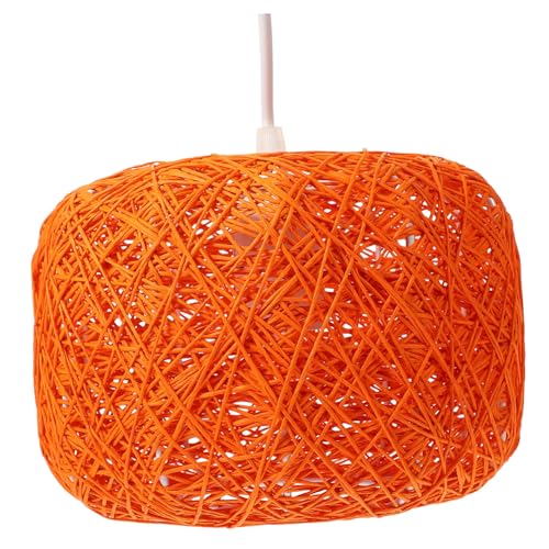 Housoutil Rattan Weben Lampe Decor Licht Kreative Kronleuchter Orange 20cm Durchmesser für Wohnzimmer Housoutil Rattan Weben Lampe Decor Licht Kreative Kronleuchter Orange 20cm Durchmesser für Wohnzimmer von Housoutil