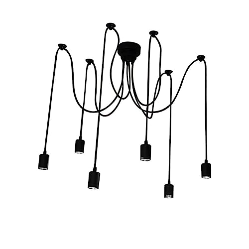 Housoutil 1.5m Vintage Industrial Style Head Spider Pendelleuchte Für Decke Kreative Lampe Für Küche Esszimmer Cafe Und Bar Dekoration Schwarz Housoutil 1.5m Vintage Industrial Style Head Spider Pendelleuchte Für Decke Kreative Lampe Für Küche Esszimmer Cafe Und Bar Dekoration Schwarz von Housoutil