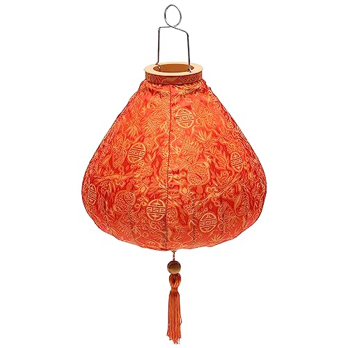 Housoutil Laterne Hängende Asia-Lampe Kronleuchter in Lampenform Aus Vietnam Sushi-wanddekoration Hoian-Lampe Fransenbesatz Außendekoration Vietnamesische Lampe Draussen Druckerpapier Stoff Housoutil Laterne Hängende Asia-Lampe Kronleuchter in Lampenform Aus Vietnam Sushi-wanddekoration Hoian-Lampe Fransenbesatz Außendekoration Vietnamesische Lampe Draussen Druckerpapier Stoff von Housoutil