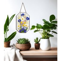 Gepresste Blumenrahmen Blumen Blumenwand Trockenblumenrahmen von HoverlaArt8