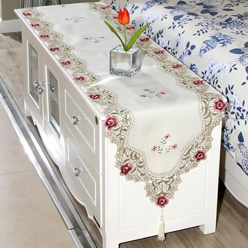 Tischläufer mit Blumenmuster, bestickt, für einen anspruchsvollen Tisch, 40 x 196 cm, Nr. 5 Tischläufer mit Blumenmuster, bestickt, für einen anspruchsvollen Tisch, 40 x 196 cm, Nr. 5 von HpLive