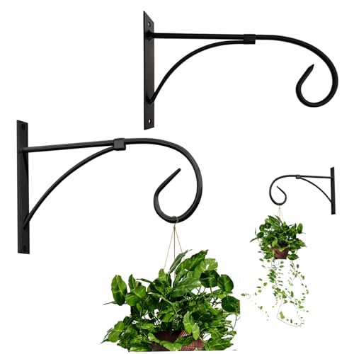 Zaun hängende Klammern, 2pcs Hängende Korbhalterung Haken Zaun Post -Klammern Zauntafel Clips Beton Zaunpfosten Zaun Post Hanging Korbklammern (schwarz) für Zuhause von Hperu