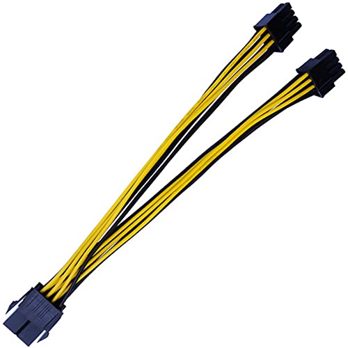 Hsthe Sea Grafikkarten-Netzkabel 030-0571-000 CPU 8 Pin Stecker auf Dual PCIe 8 Pin Buchse Adapter für K80/ M40/ M60/P40/P100 4-Zoll-20cm von Hsthe Sea