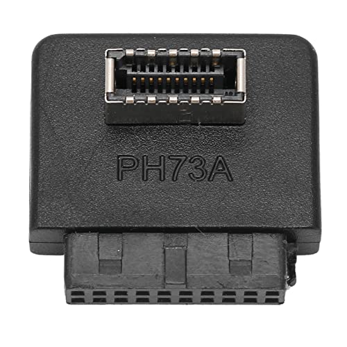 Huairdum USB 3.0-Motherboard-Adapter, Plug-and-Play-USB-Frontplattenadapter Breite Anwendbarkeit ABS-Material für Mainboards (PH73A) von Huairdum