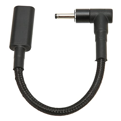 Huairdum USB-C-Buchse auf DC-Stecker-Adapter, 100 W Kurzes Kabel USB-C-Buchse auf 3,0 X 1,0 Mm DC-Stecker-Adapter für Unterwegs von Huairdum
