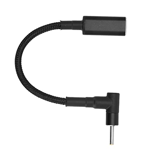 Huairdum USB-C-Buchse auf DC-Stecker-Adapter, 2,5 X 0,7 Mm, Tragbarer, Flexibler 5 A 20 V USB-C-auf-DC-Adapter von Huairdum