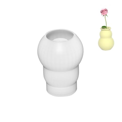 Huamengyuan 3D DIY Silikonform Bastel Ornamente Harzformen, Silikon-Reagenzglas-Vase, DIY-Epoxid-Kerzenformen, Betonhalter, Kuchenform, modernes, einfaches Design, Typ 5 von Huamengyuan