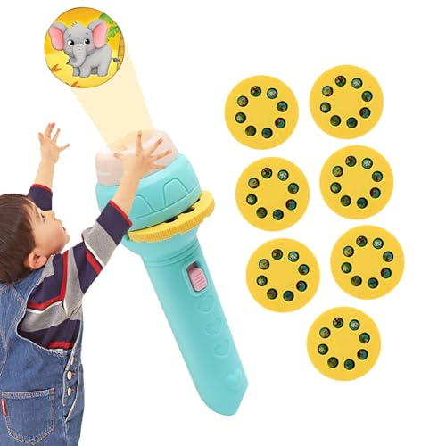 Huayeex Kinderprojektorspielzeug, Spielzeugprojektor-Taschenlampe für Kinder | Nachtlicht für pädagogisches Lernen vor dem Schlafengehen - Tragbarer Taschenlampenprojektor, einschließlich Früchte, von Huayeex