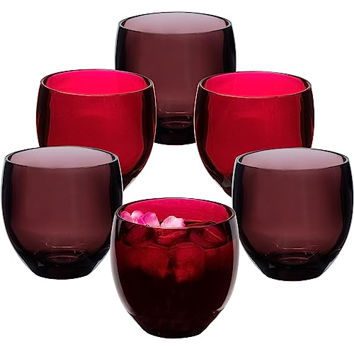 6x Campingglas aus Acryl 400ml Beerenrot und Pflaumenrot - Weinglas ohne Stiel Acrylglas Wasserglas Kunststoff Camping Garten Echtglasoptik Picknick Becher Kinder Senioren Longdrink Coktail 6x Campingglas aus Acryl 400ml Beerenrot und Pflaumenrot - Weinglas ohne Stiel Acrylglas Wasserglas Kunststoff Camping Garten Echtglasoptik Picknick Becher Kinder Senioren Longdrink Coktail von Hummelladen