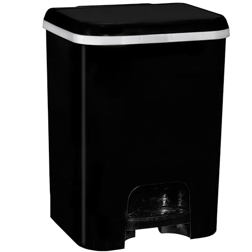 Hummelladen Mülleimer Treteimer 20 Liter eckig 31x28x40cm Schwarz Kunststoff - Pedal zum Öffnen und Schliessen - Küche Pedaleimer Papierkorb Eimer Abfalleimer Abfallbehälter Mülltonne Müll Mistkübel Hummelladen Mülleimer Treteimer 20 Liter eckig 31x28x40cm Schwarz Kunststoff - Pedal zum Öffnen und Schliessen - Küche Pedaleimer Papierkorb Eimer Abfalleimer Abfallbehälter Mülltonne Müll Mistkübel von Hummelladen