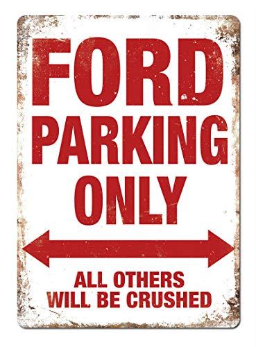 Hunnry Ford Parking Only Poster Metall Blechschilder Retro Dekoration Schild Aluminium Blechwaren Vintage Wandkunstplakat Zum Cafe Bar Wohnzimmer Zuhause von Hunnry